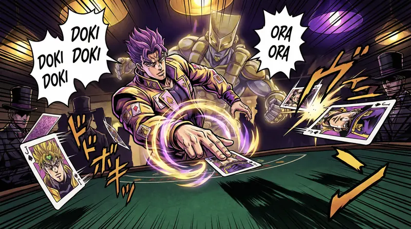 Blackjack - Jogo de cartas dramático com efeitos de poder Stand